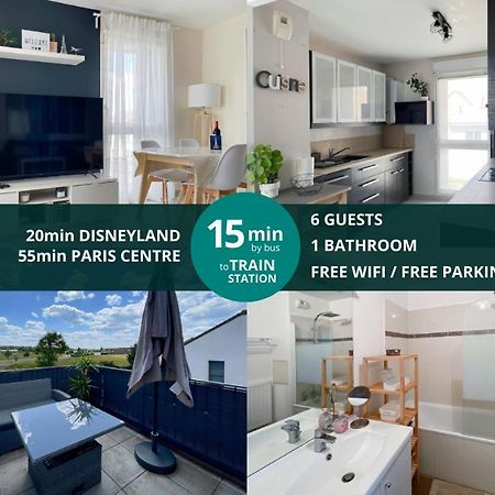 Le Chanteloupien - Appartement Pour 6 Proche Disneyland Paris Extérieur photo